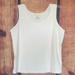 Worthington - White shell tank top